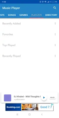 Music Player android App screenshot 0